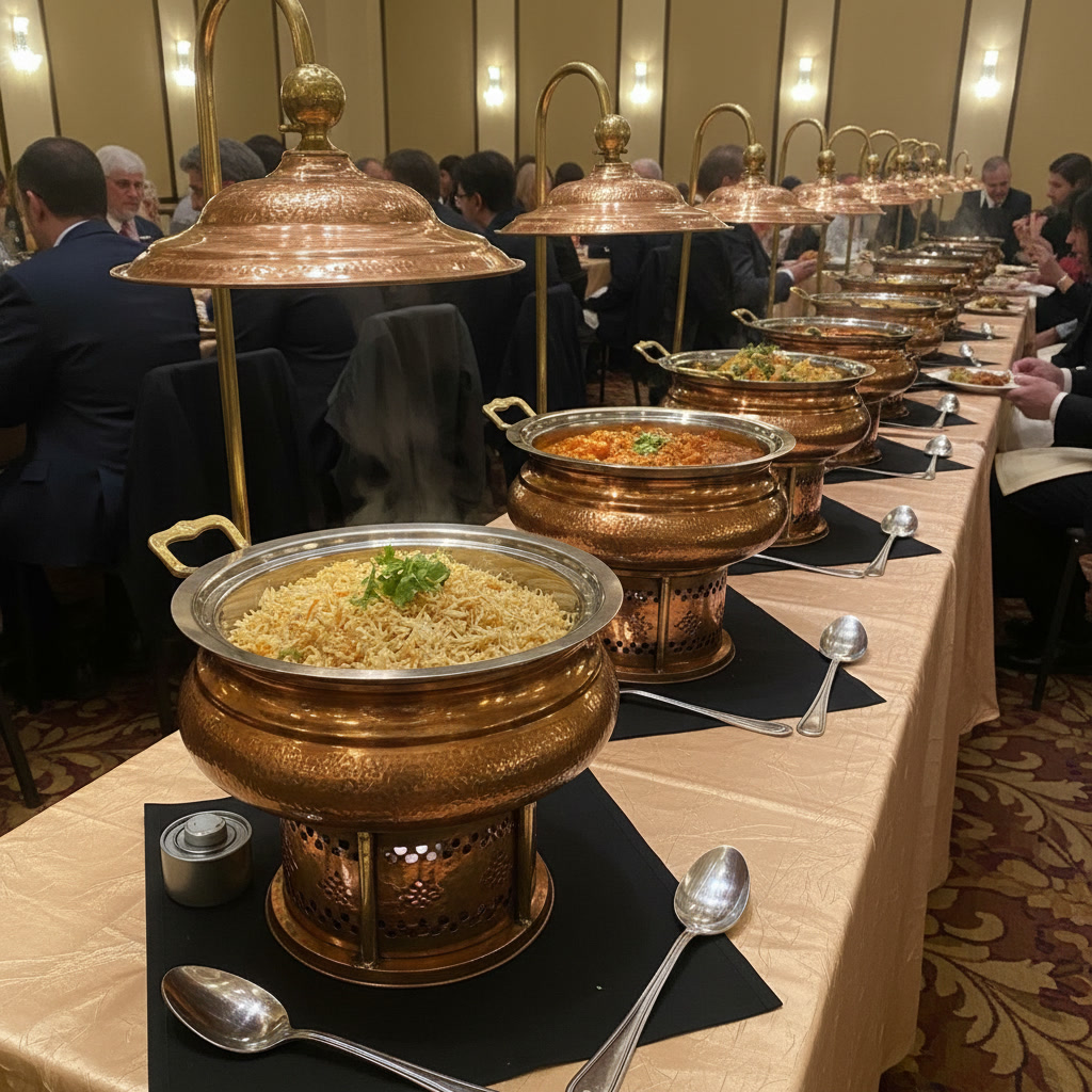 Copper Chafing Dish — Style 2