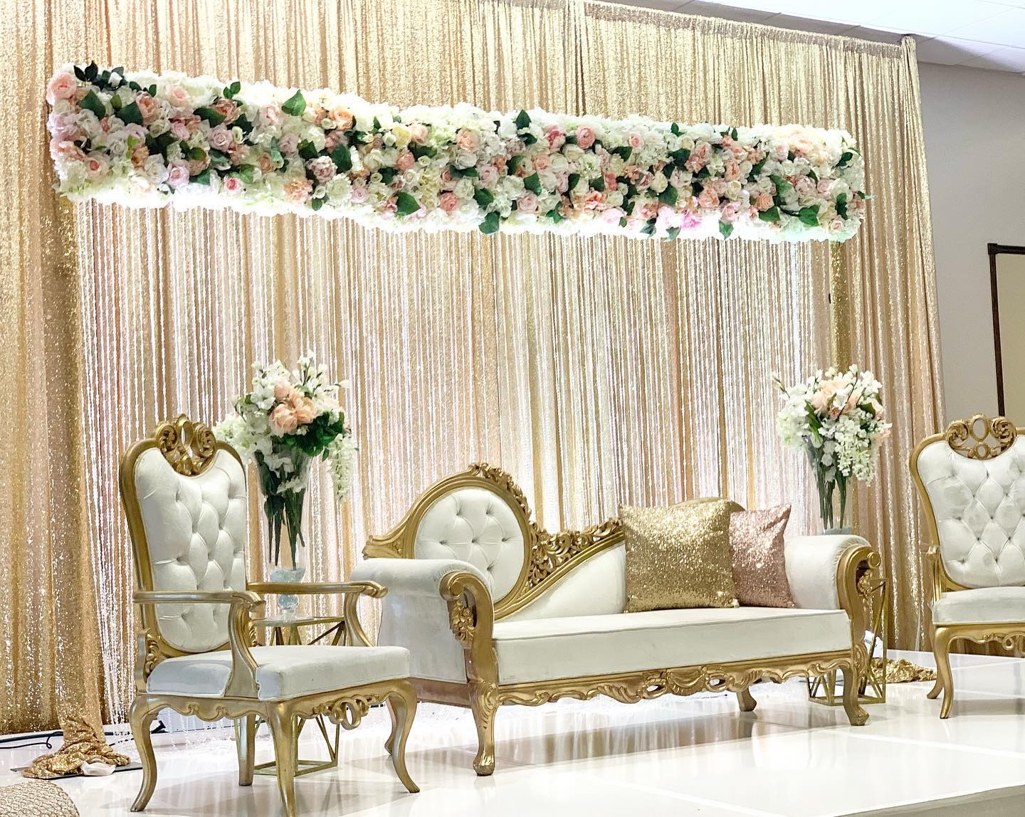 Gold carved sofa USA