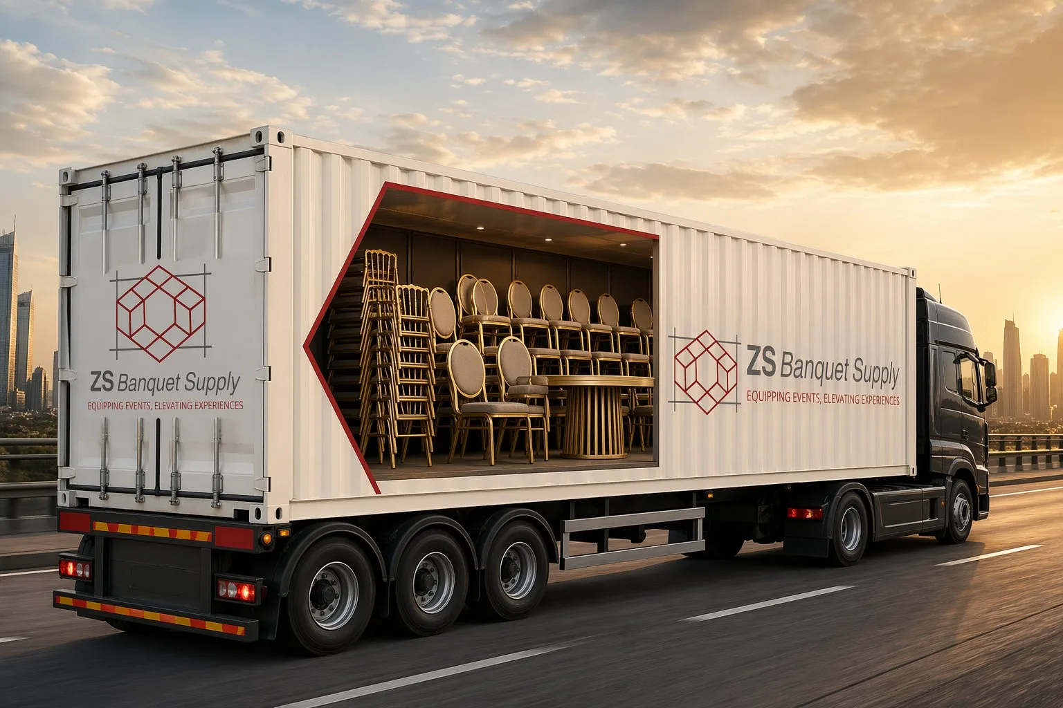 Export container packed floor to ceiling — Karachi to USA